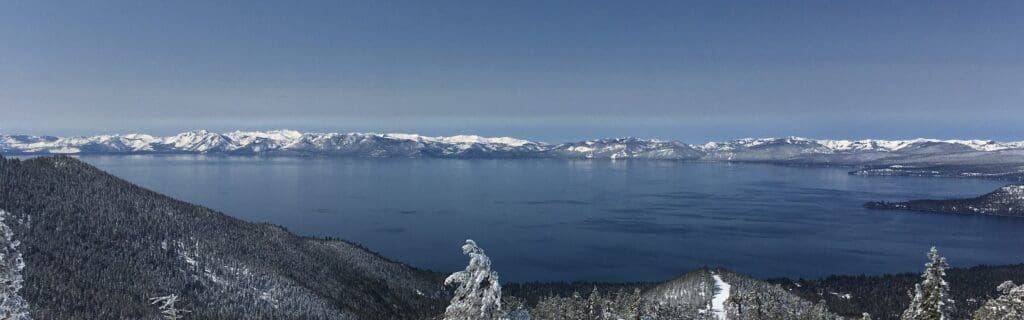 A view of the water from above.