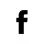 A black and white image of the facebook logo.