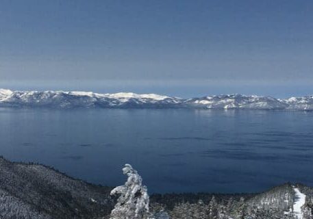 A view of the water from above.